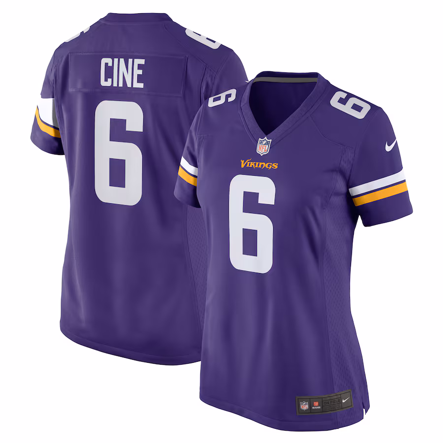 Women's Minnesota Vikings Lewis Cine Nike Purple Game Player Jersey - ujerseystore