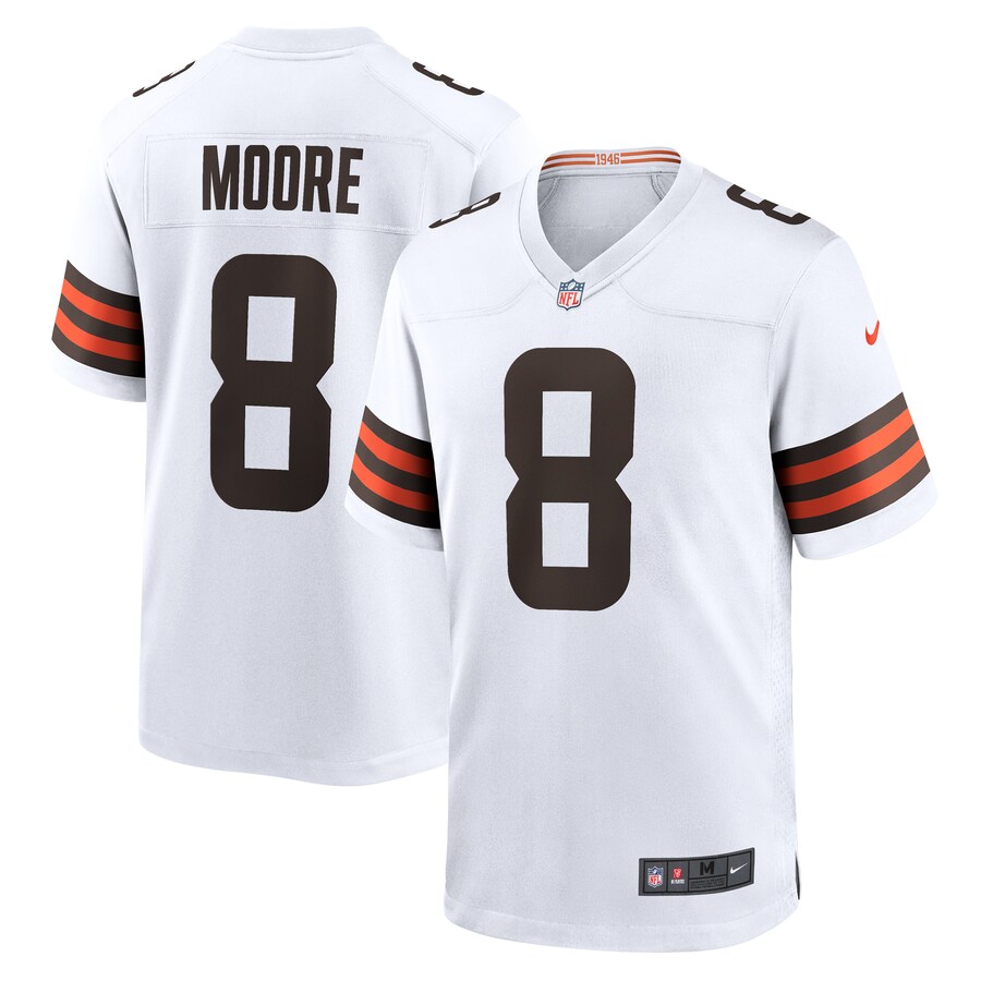 Men's Cleveland Browns Elijah Moore Nike  White Team Game Jersey - ujerseystore