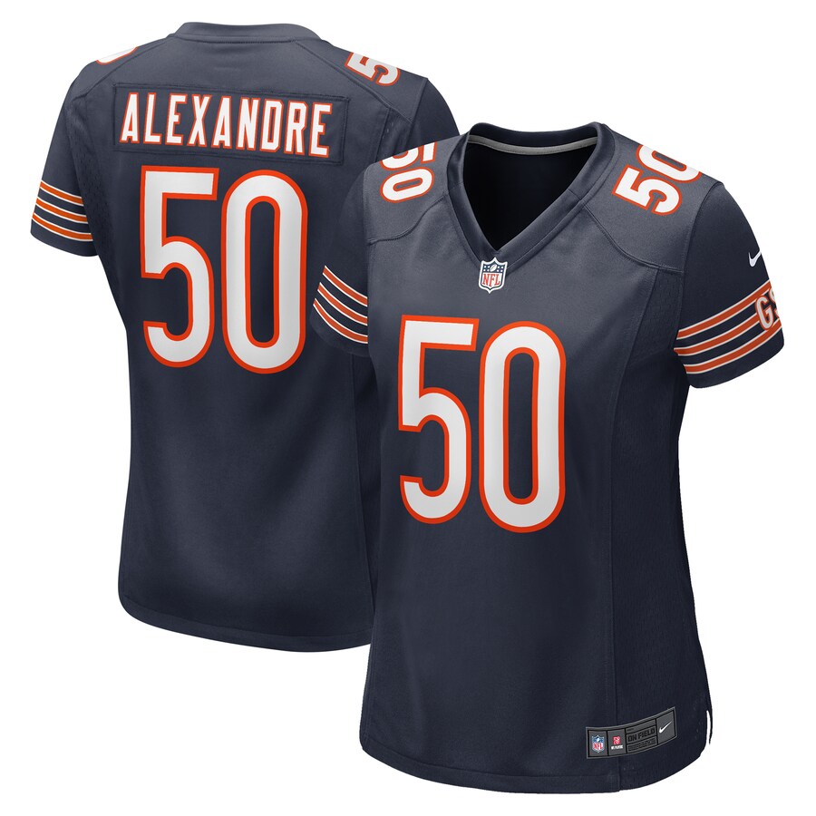 Women's Chicago Bears Deslin Alexandre Nike  Navy Team Game Jersey - ujerseystore