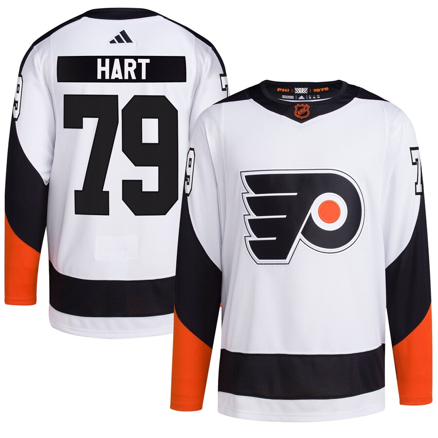 Men's Philadelphia Flyers Carter Hart adidas White Reverse Retro 2.0 Authentic Player Jersey - ujerseystore