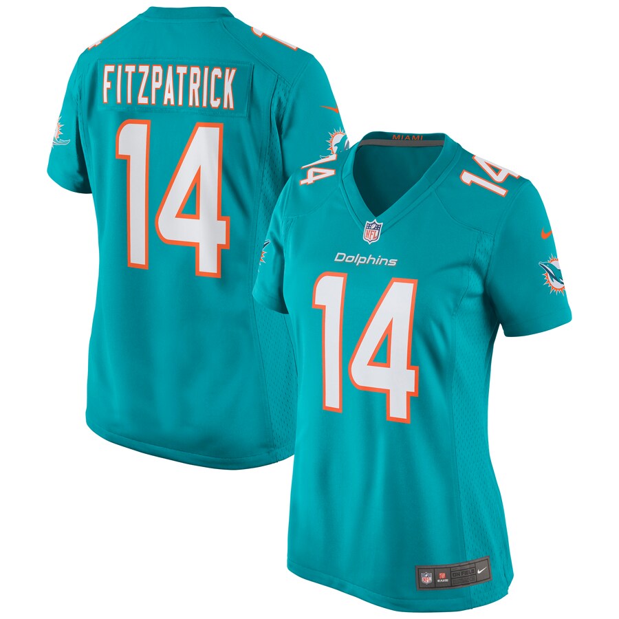 Women's Miami Dolphins Ryan Fitzpatrick Nike Aqua Game Jersey - ujerseystore