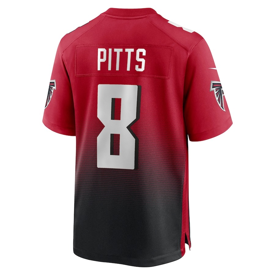 Men's Atlanta Falcons Kyle Pitts Nike Red Alternate Game Jersey - ujerseystore