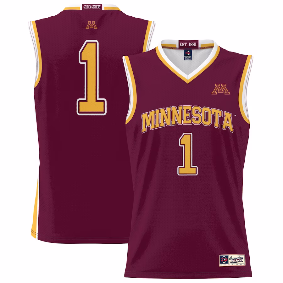 #1 Minnesota Golden Gophers GameDay Greats Youth Lightweight Basketball Jersey - Maroon - ujerseystore