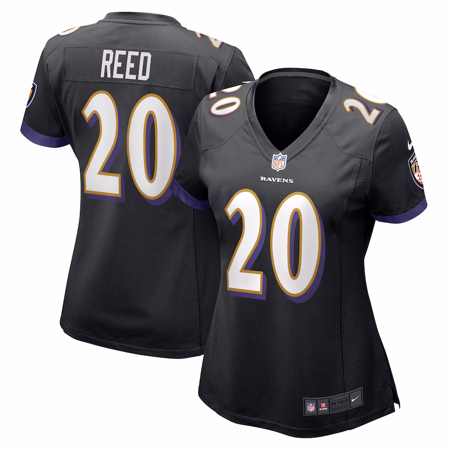 Women's Baltimore Ravens Ed Reed Nike Black Retired Player Jersey - ujerseystore