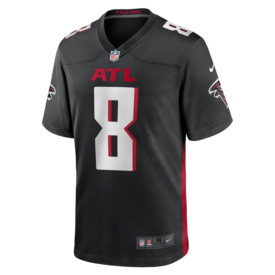 Men's Atlanta Falcons Kyle Pitts Nike Black Game Jersey - ujerseystore