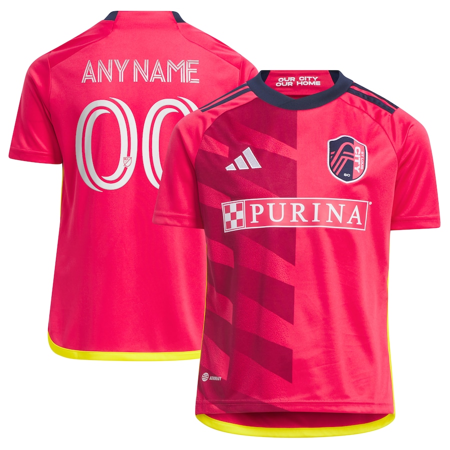Youth St. Louis City SC adidas Red 2023 CITY Kit Replica Custom Jersey - ujerseystore