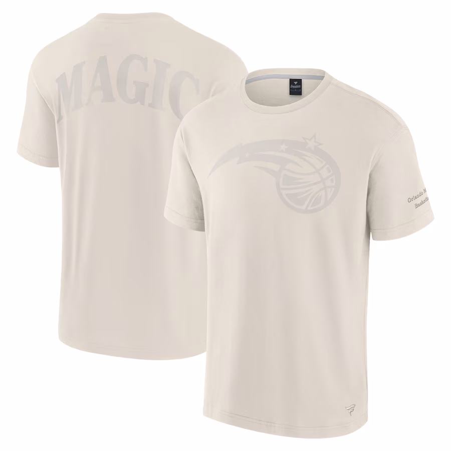 Men's Orlando Magic Fanatics Cream Elements Iconic T-Shirt - ujerseystore