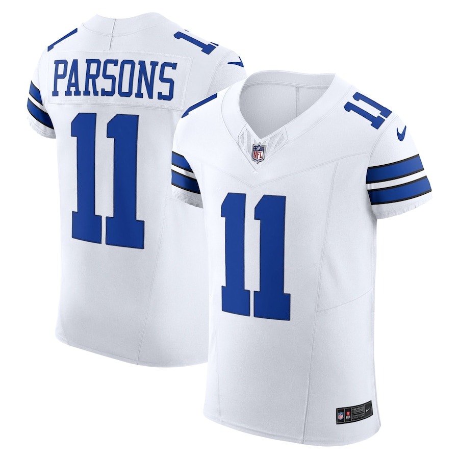 Men's Dallas Cowboys Micah Parsons Nike White Vapor F.U.S.E. Elite Jersey - ujerseystore
