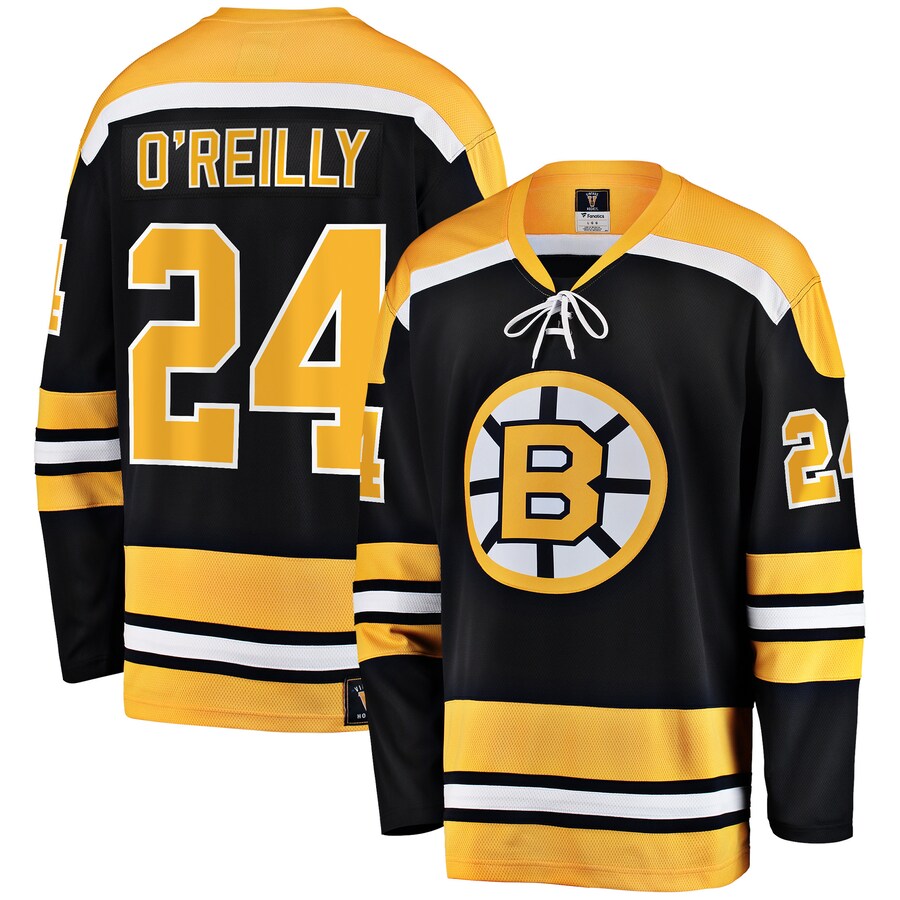 Men's Boston Bruins Terry O'Reilly Fanatics Branded Black Premier Breakaway Retired Player Jersey - ujerseystore