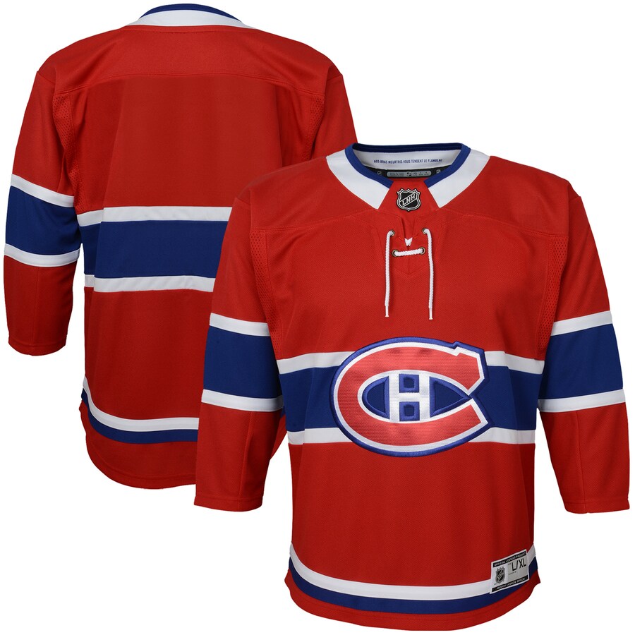 Youth Montreal Canadiens Red Home Premier Jersey - ujerseystore