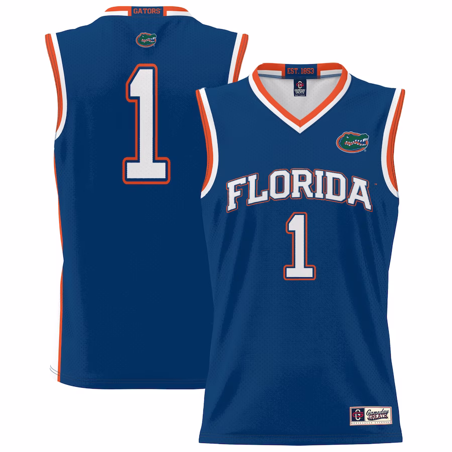 #1 Florida Gators GameDay Greats Unisex Lightweight Basketball Jersey - Royal - ujerseystore