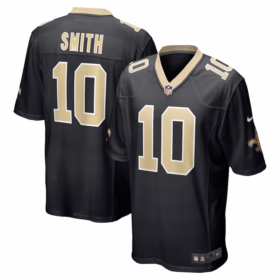 Men's New Orleans Saints Tre'Quan Smith Nike Black Game Jersey - ujerseystore