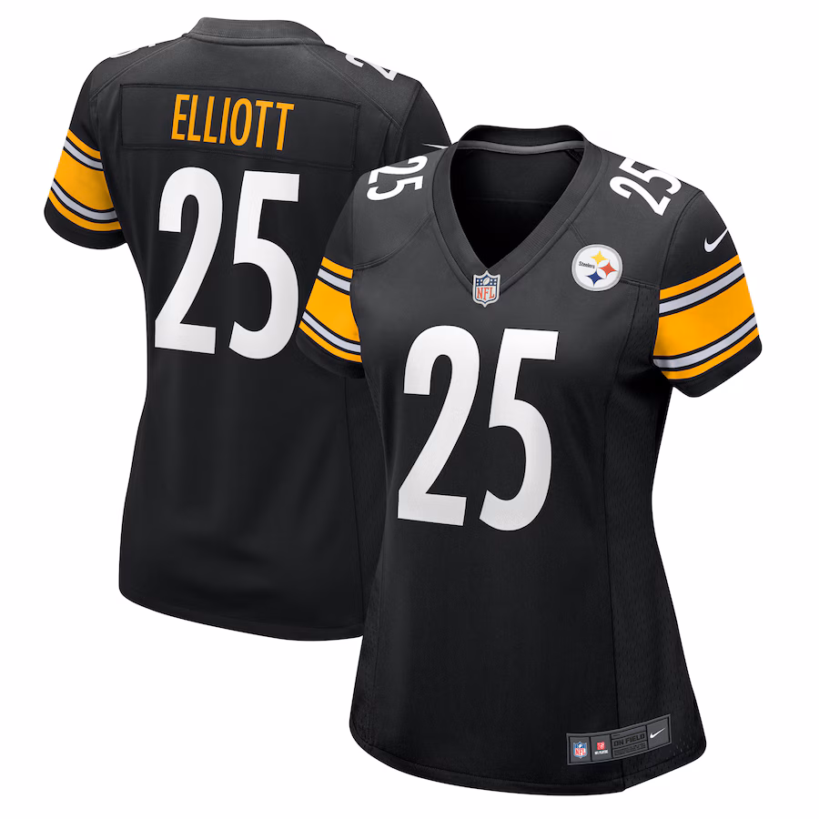 Women's Pittsburgh Steelers DeShon Elliott Nike Black Game Jersey - ujerseystore