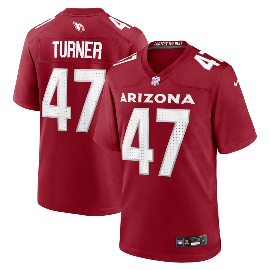 Men's Arizona Cardinals Ezekiel Turner Nike  Cardinal Team Game Jersey - ujerseystore