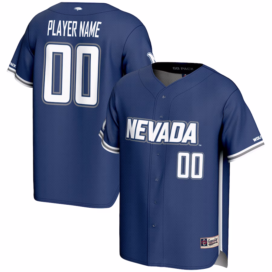 Nevada Wolf Pack GameDay Greats NIL Pick-A-Player Lightweight Baseball Jersey - Navy - ujerseystore