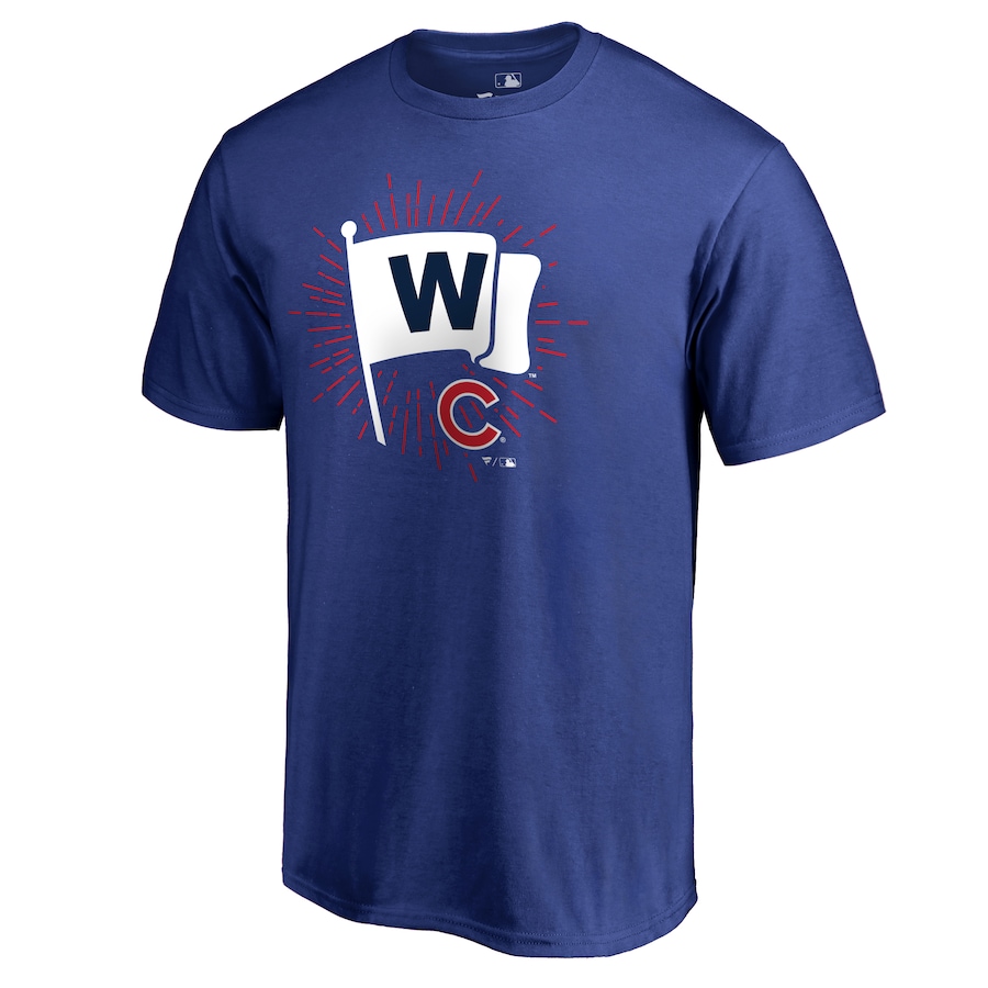 Men's Chicago Cubs Royal Hometown Collection Cubs Win T-Shirt - ujerseystore