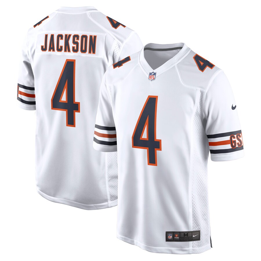 Men's Chicago Bears Eddie Jackson Nike White Game Jersey - ujerseystore