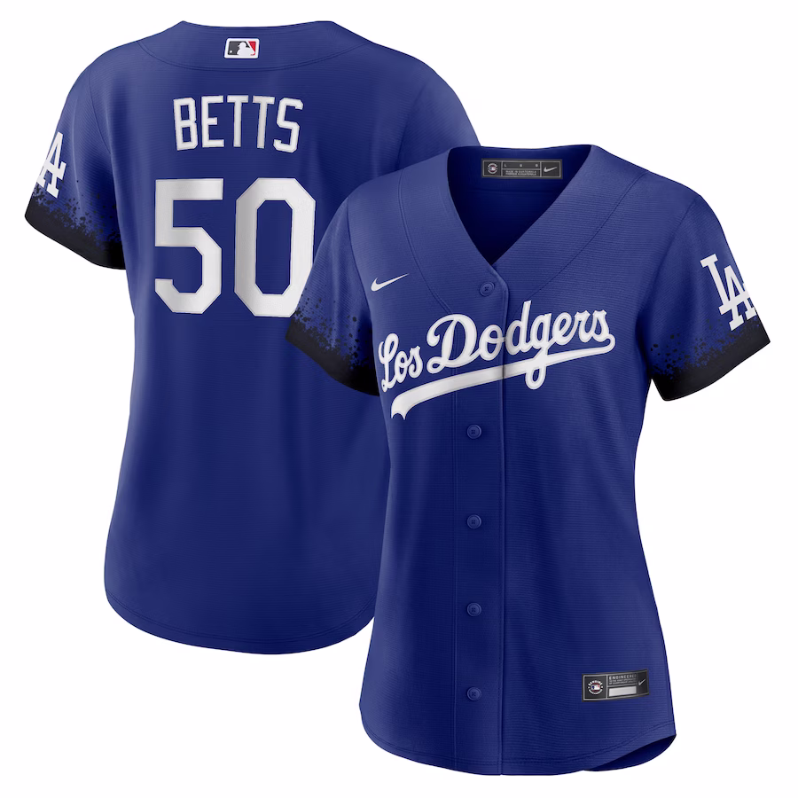 Women's Los Angeles Dodgers Mookie Betts Nike Royal City Connect Replica Player Jersey - ujerseystore