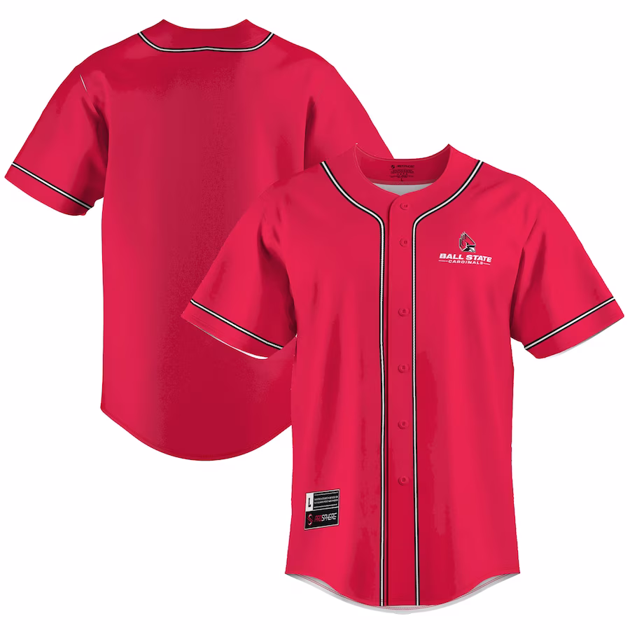 Ball State Cardinals GameDay Greats  Lightweight Baseball Jersey - Cardinal - ujerseystore