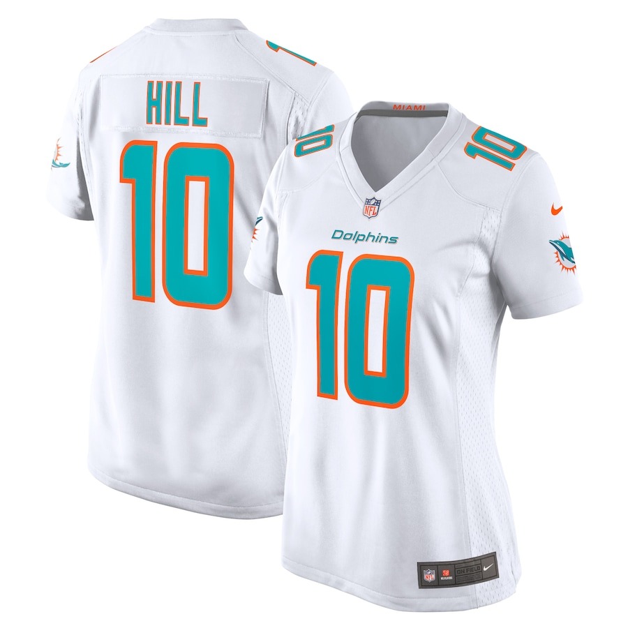 Women's Miami Dolphins Tyreek Hill Nike White Player Jersey - ujerseystore