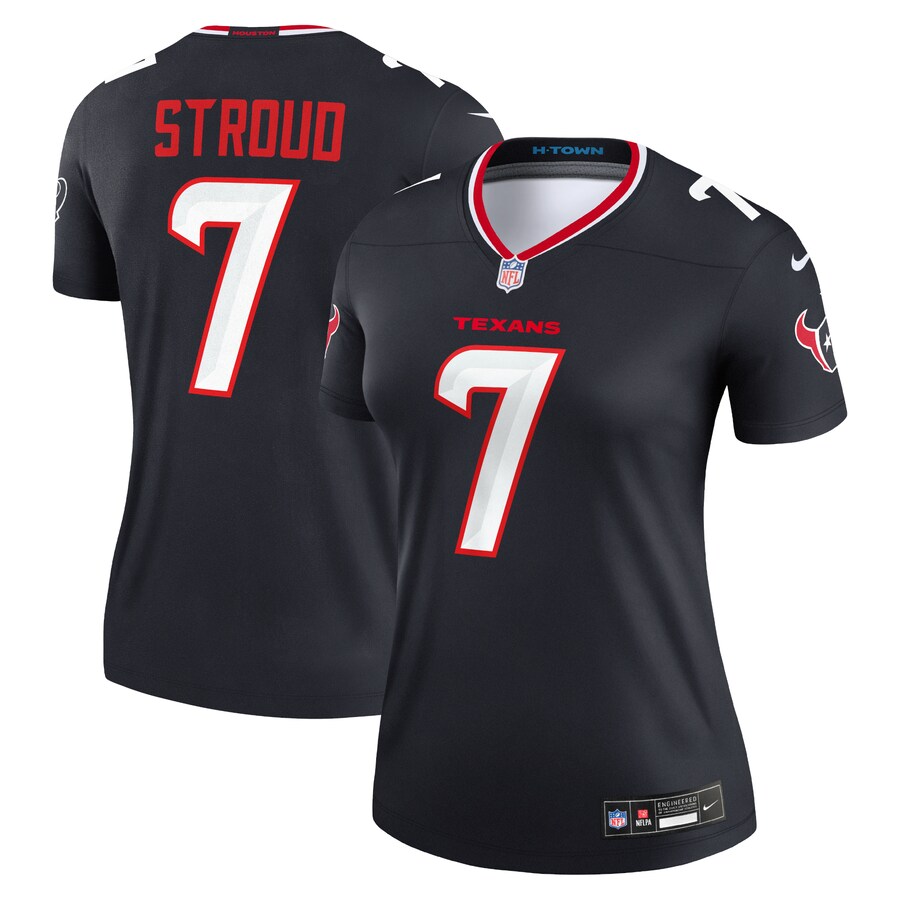 Women's Houston Texans C.J. Stroud Nike Navy Legend Player Performance Top - ujerseystore