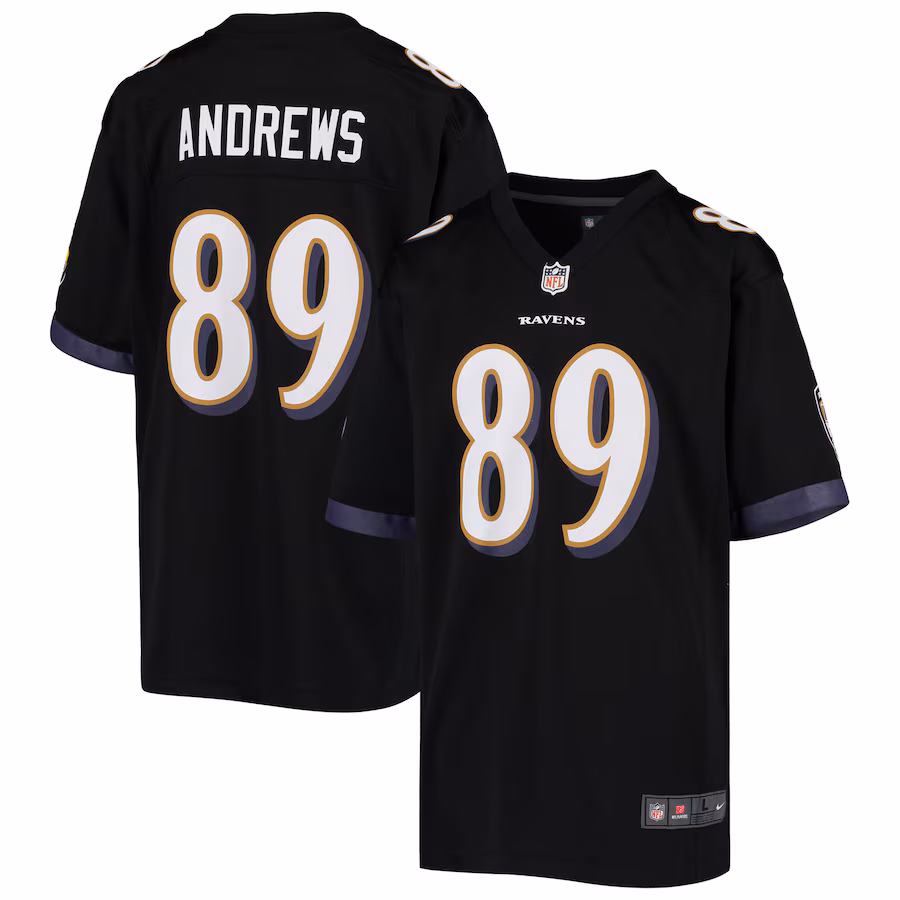 Youth Baltimore Ravens Mark Andrews Nike Black Game Jersey - ujerseystore