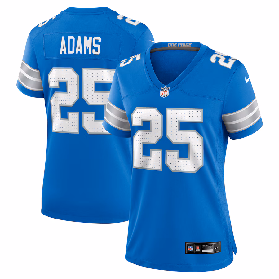 Women's Detroit Lions Jamal Adams Nike Blue Team Game Jersey - ujerseystore