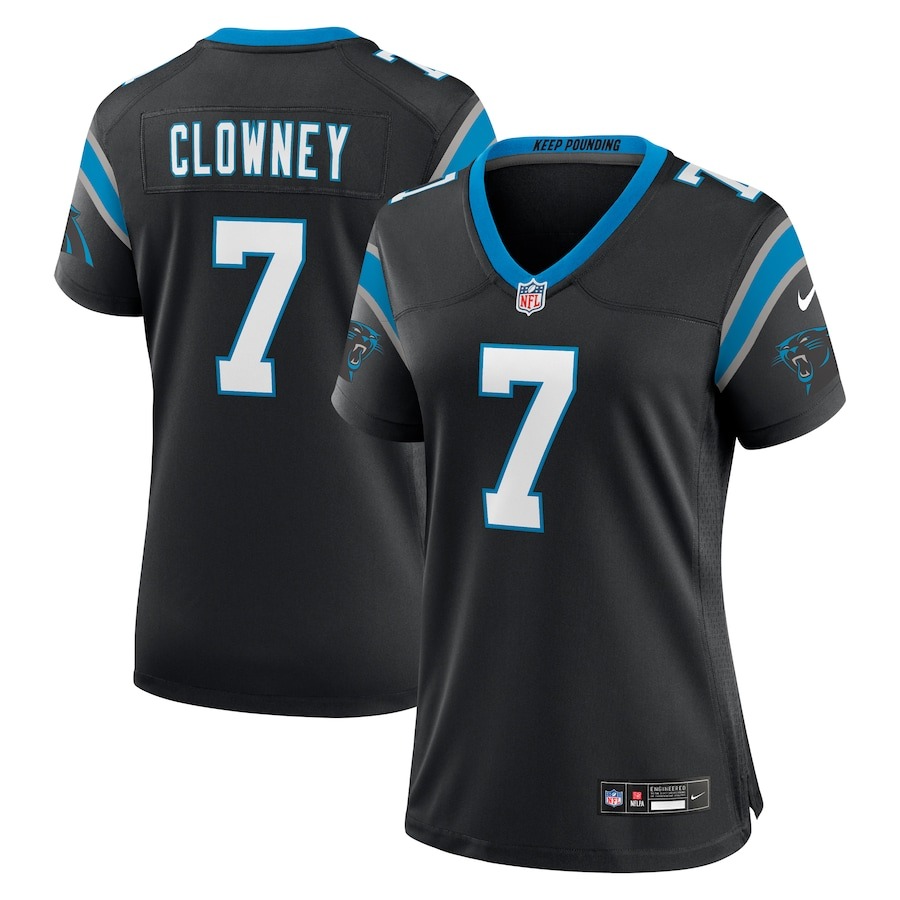 Women's Carolina Panthers Jadeveon Clowney Nike  Black  Game Jersey - ujerseystore