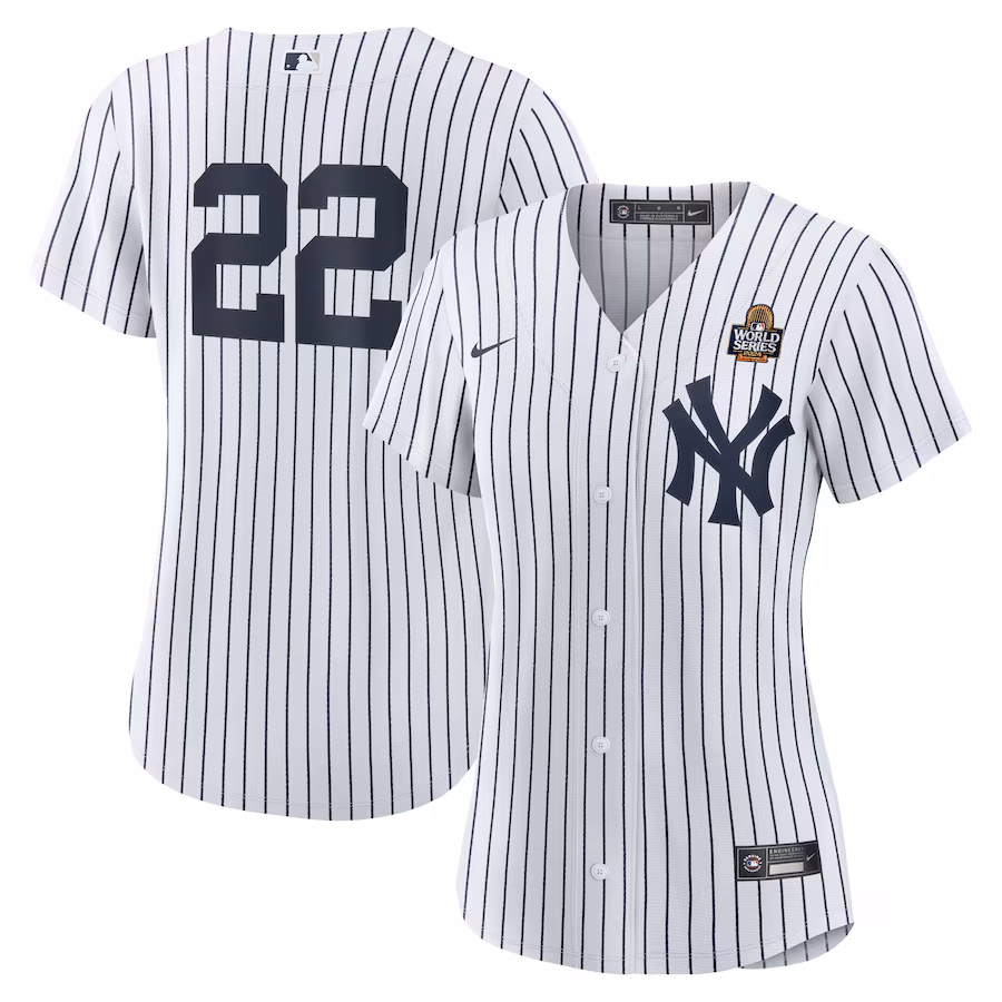 Women's New York Yankees Juan Soto Nike White 2024 World Series Home Replica Player Jersey - ujerseystore
