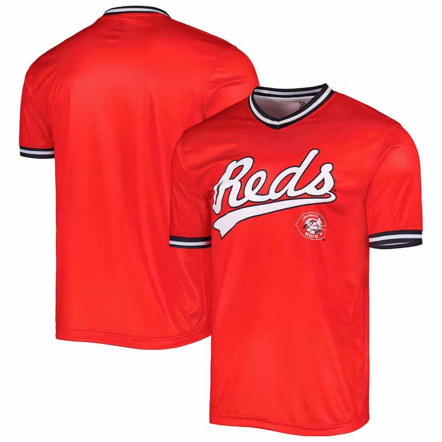 Men's Cincinnati Reds Stitches Red Cooperstown Collection Team Jersey - ujerseystore