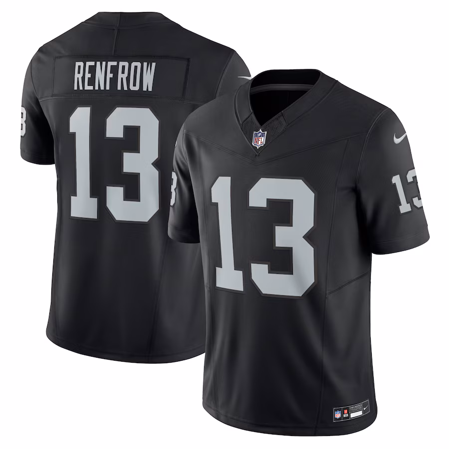 Men's Las Vegas Raiders Hunter Renfrow Nike Black Vapor F.U.S.E. Limited Jersey - ujerseystore