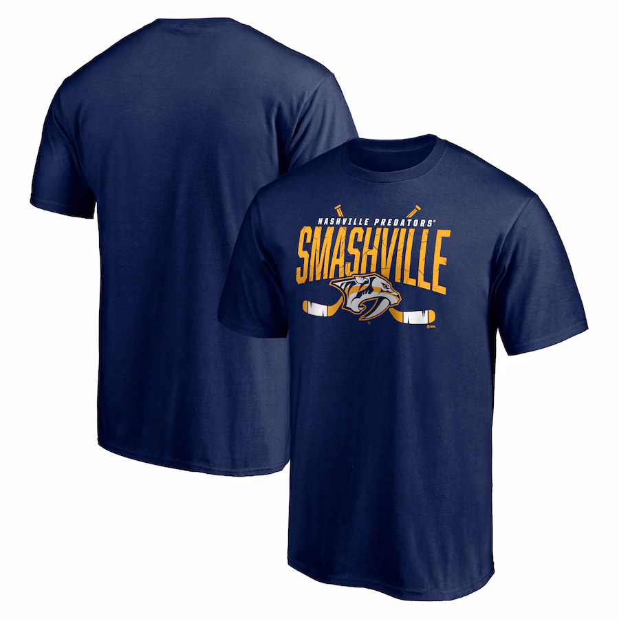 Men's Nashville Predators Navy Core Hometown T-Shirt - ujerseystore