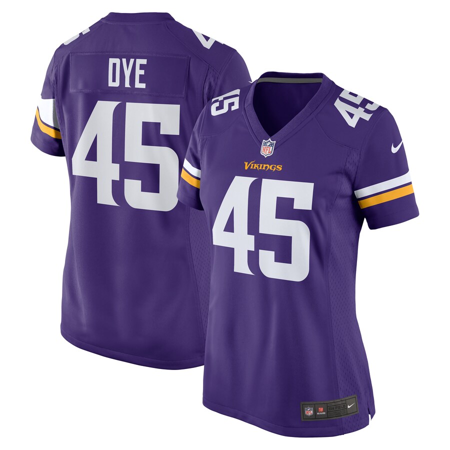 Women's Minnesota Vikings Troy Dye Nike Purple Game Jersey - ujerseystore
