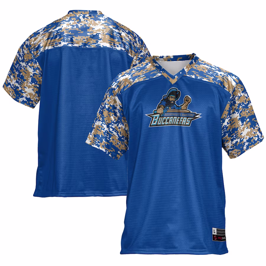 Massachusetts Maritime Academy Buccaneers GameDay Greats Football Jersey - Blue - ujerseystore