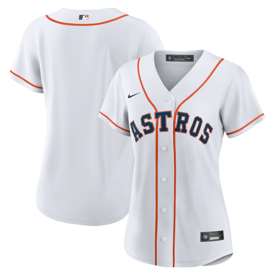 Women's Houston Astros Nike White Home Replica Team Jersey - ujerseystore