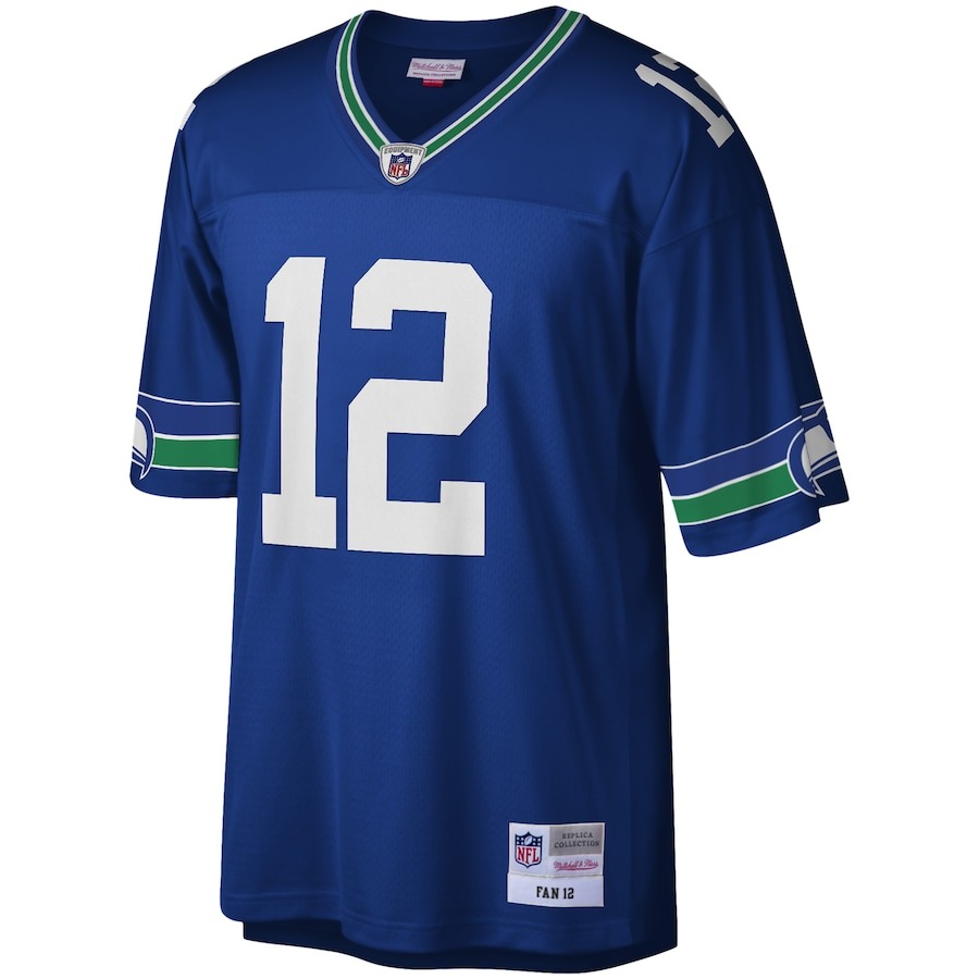 Men's Seattle Seahawks 12s Mitchell & Ness Royal Legacy Replica Jersey - ujerseystore