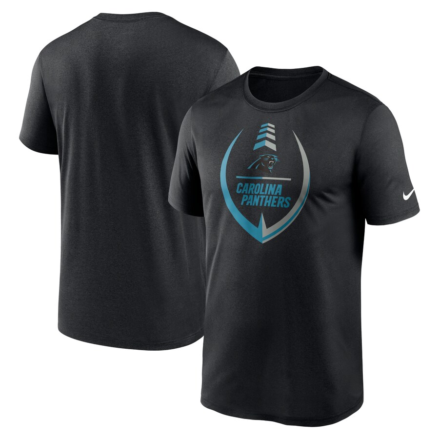 Men's Carolina Panthers Nike Black Icon Legend Performance T-Shirt - ujerseystore