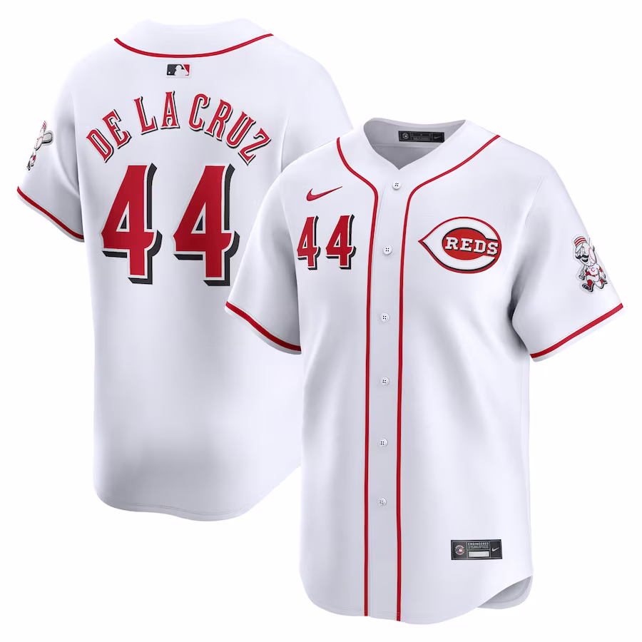 Men's Cincinnati Reds Elly De La Cruz Nike White Home Limited Player Jersey - ujerseystore