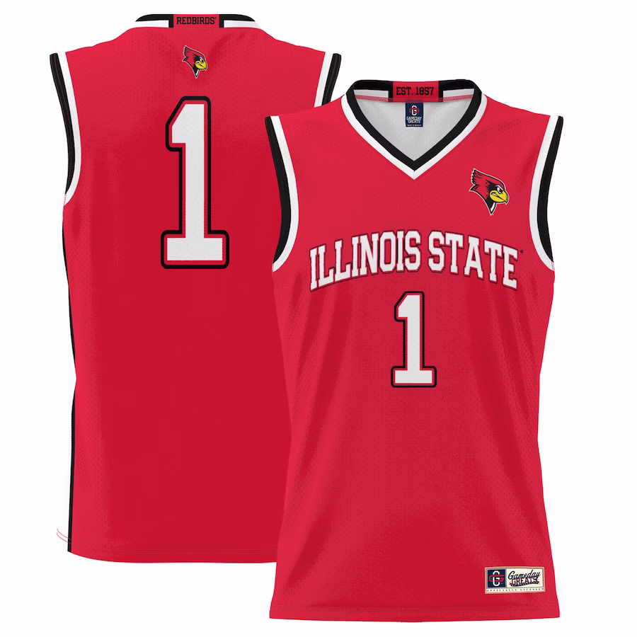 #1 Illinois State Redbirds GameDay Greats Youth Lightweight Basketball Jersey - Red - ujerseystore