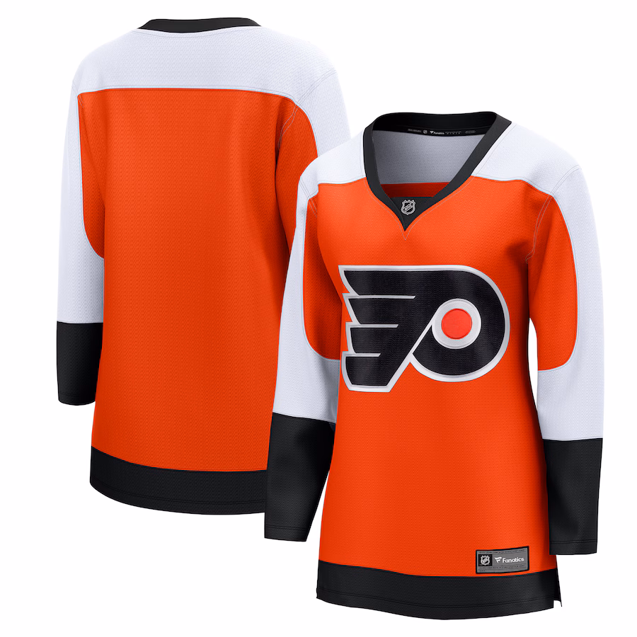 Women's Philadelphia Flyers Fanatics Burnt Orange Home Premier Breakaway Jersey - ujerseystore