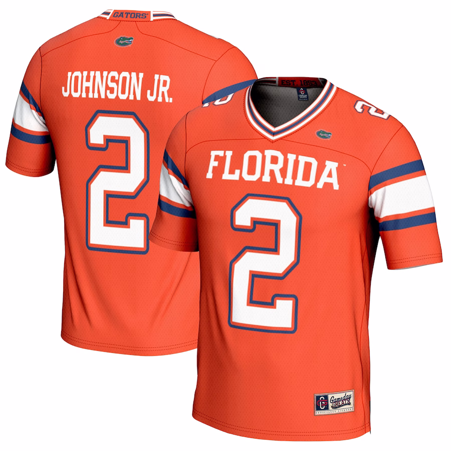Montrell Johnson Jr. Florida Gators GameDay Greats Youth NIL Player Football Jersey - Orange - ujerseystore