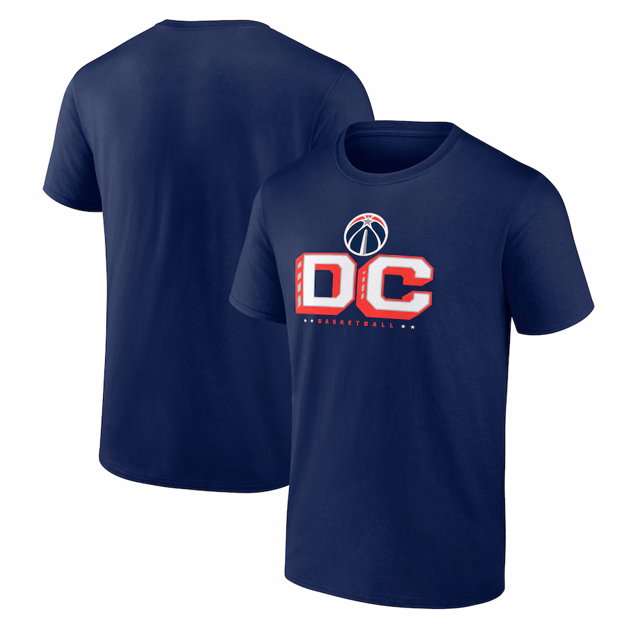 Men's Washington Wizards Navy Pick & Roll Coverage T-Shirt - ujerseystore