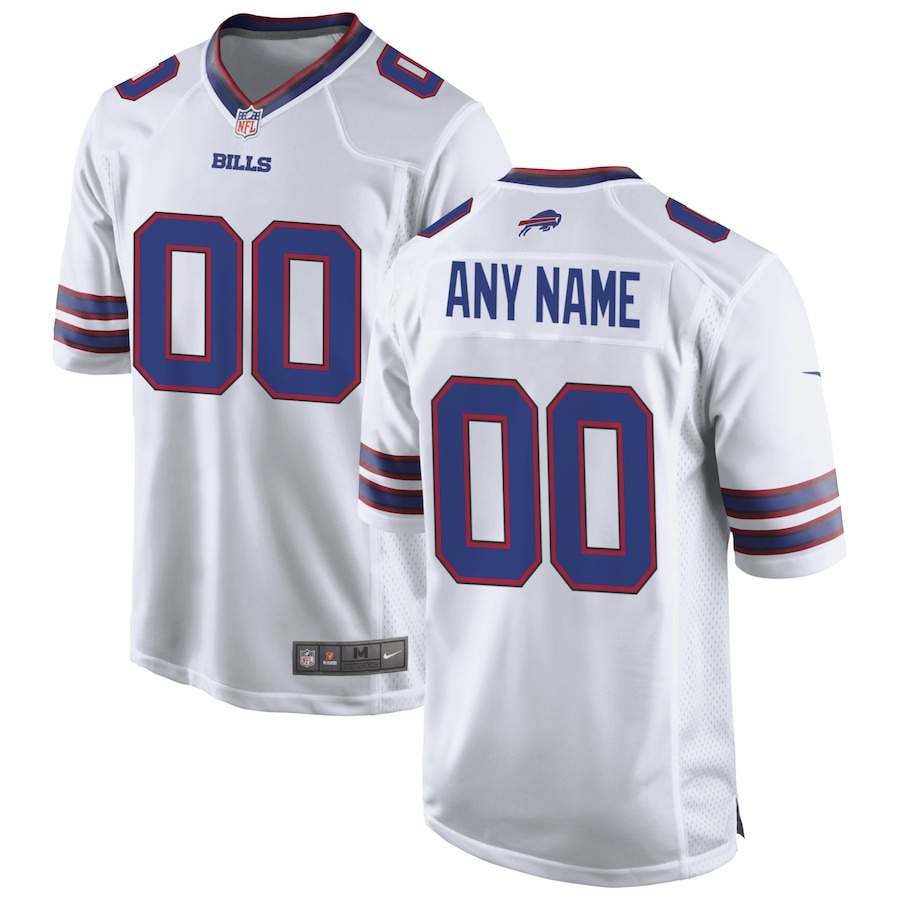 Men's Buffalo Bills Nike White Custom Game Jersey - ujerseystore