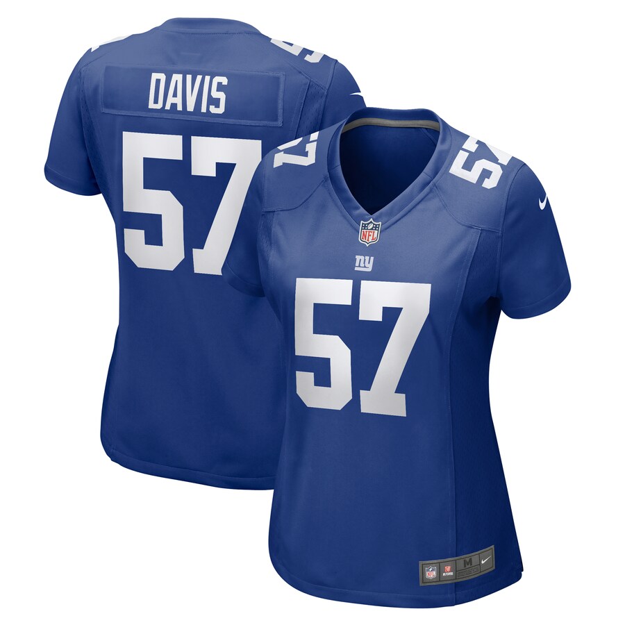 Women's New York Giants Jarrad Davis Nike  Royal Team Game Jersey - ujerseystore
