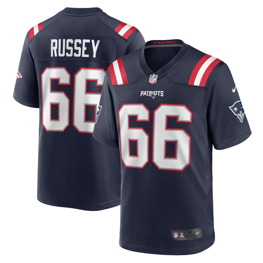 Men's New England Patriots Kody Russey Nike Navy Game Player Jersey - ujerseystore