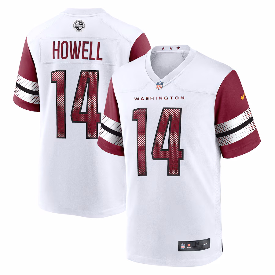 Men's Washington Commanders Sam Howell Nike  White Team Game Jersey - ujerseystore