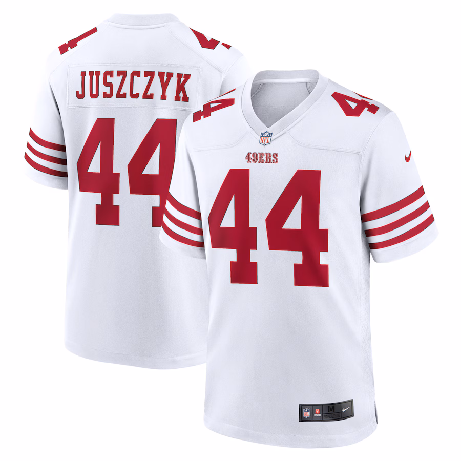 Men's San Francisco 49ers Kyle Juszczyk Nike White Player Game Jersey - ujerseystore