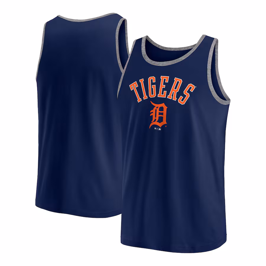 Men's Detroit Tigers Fanatics Navy Bet Tank Top - ujerseystore