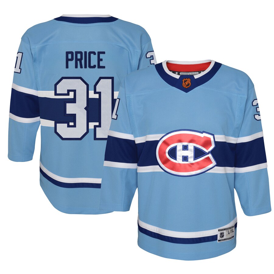 Youth Montreal Canadiens Carey Price Light Blue Special Edition 2.0 Premier Player Jersey - ujerseystore