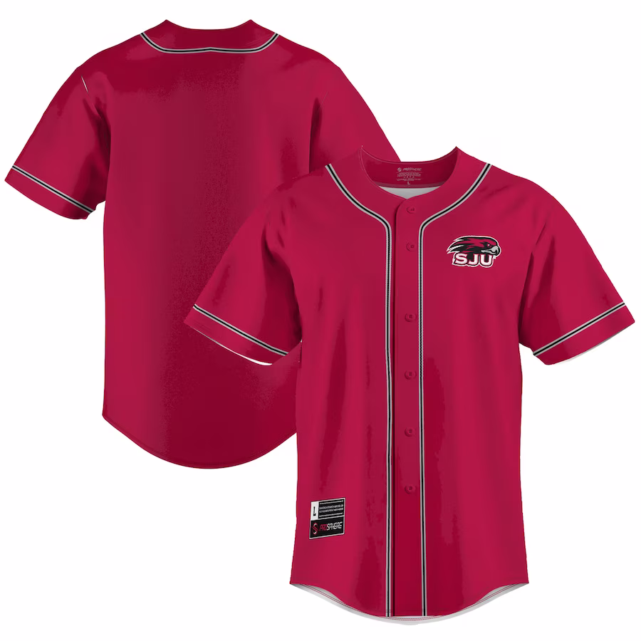 Saint Joseph's Hawks GameDay Greats  Lightweight Baseball Jersey - Blue - ujerseystore